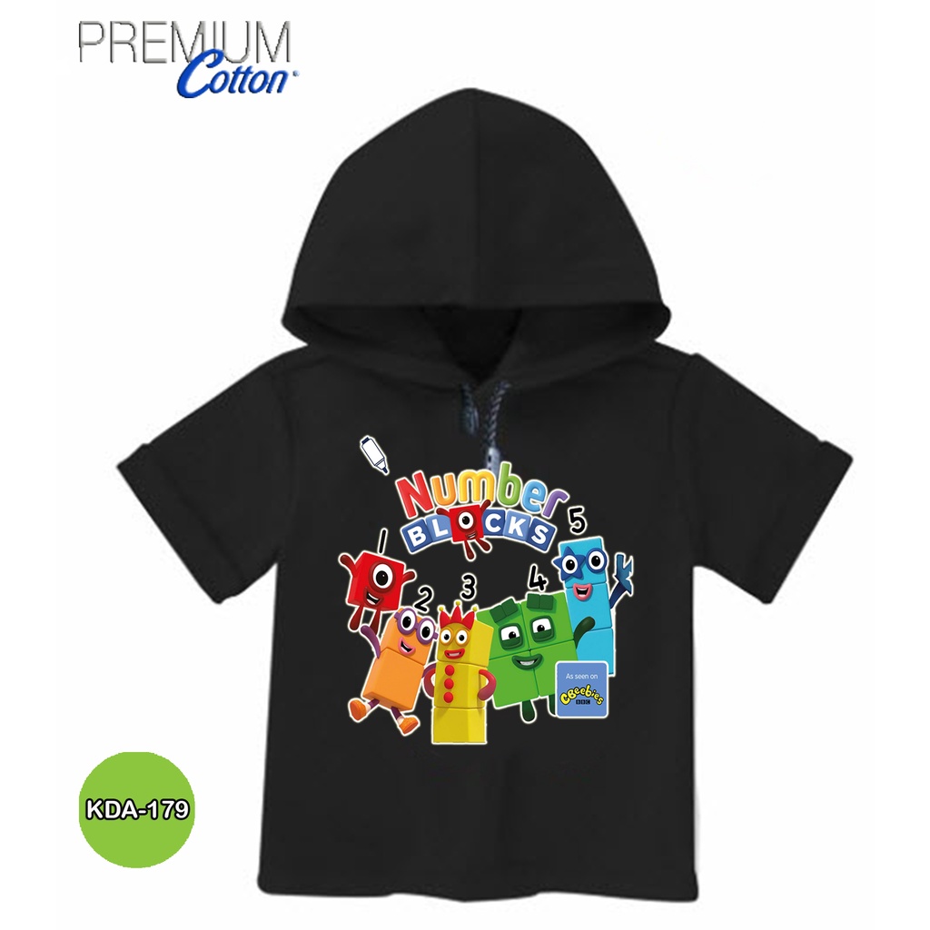 Baju Numberblocks Baju Hoodie Anak Bahan Premium #KDA-179