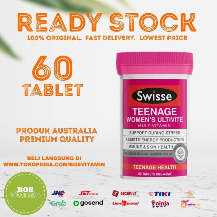 Swisse Teenage Women Ultivite Multivitamin Vitamin Remaja - 60 tablet