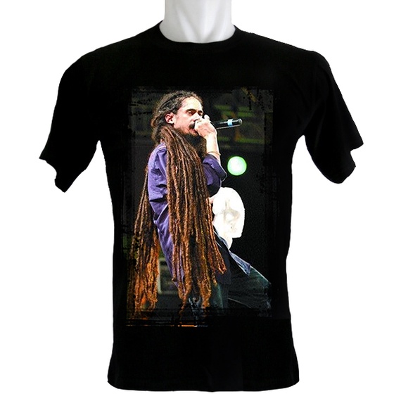 Indoshirt - Kaos Damian Marley Singing - Bahan Katun - Kerah O - Ukuran 3XS sampai dengan 3XL - Bany