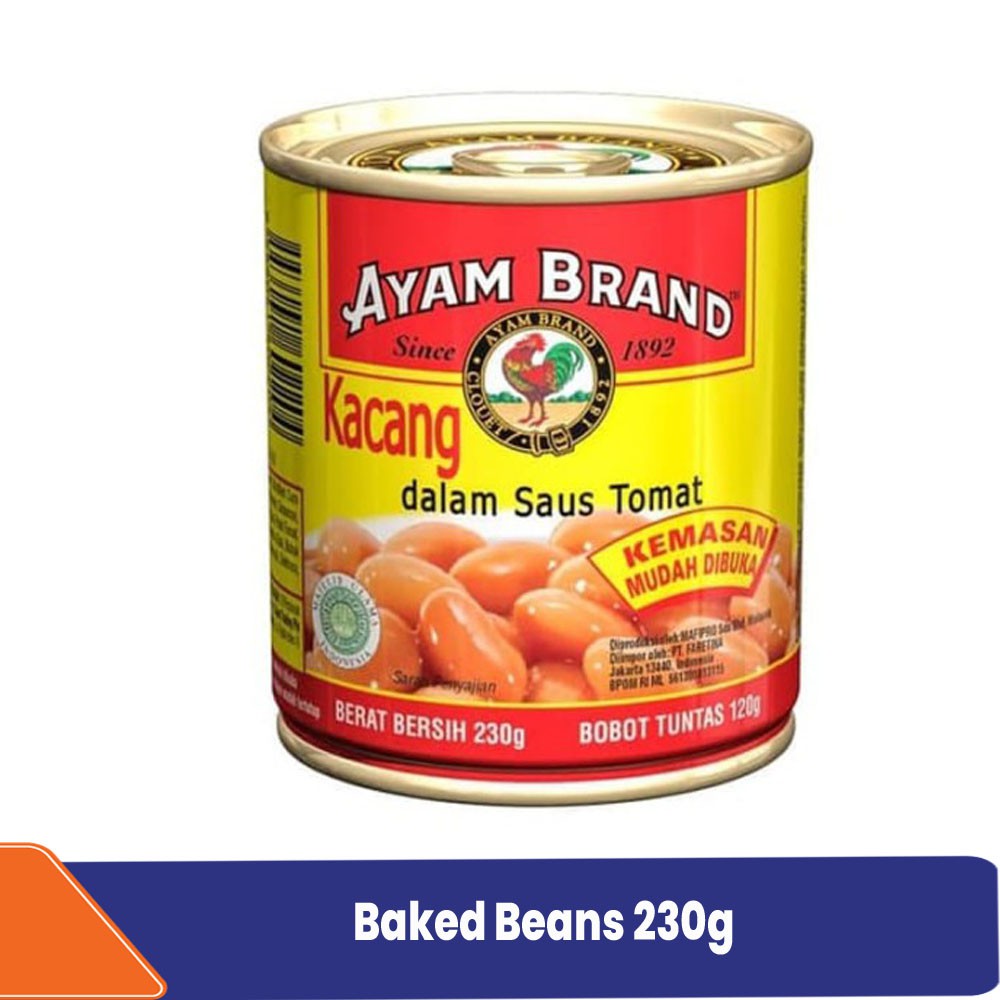 

Kacang Panggang Rendah Lemak Ayam Brand 230g Baked Beans