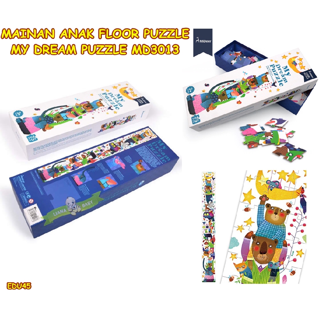 EDU45 MAINAN PUZZLE ANAK FLOOR PUZZLE MY DREAM PUZZLE MD3013