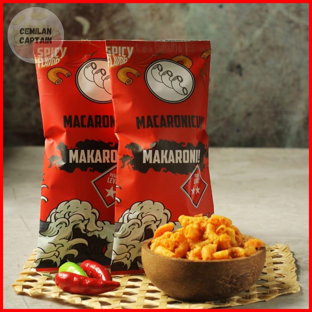 

Cemilan keripik Makaroni macaronicuk pedas enak gurih kekinian