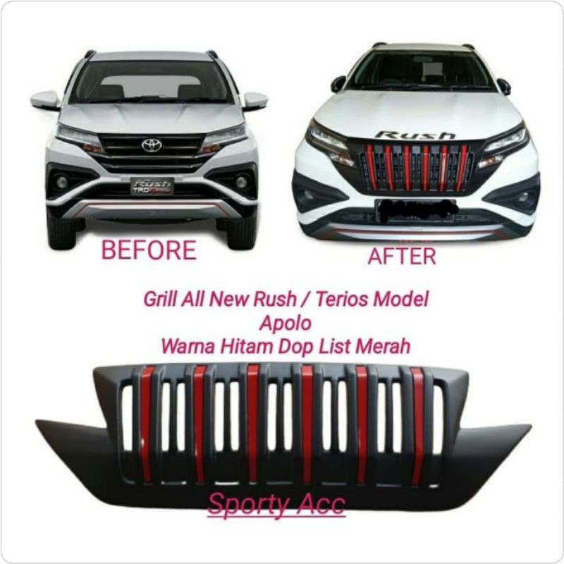 Grill Depan Rush New / Terios New Model Apolo