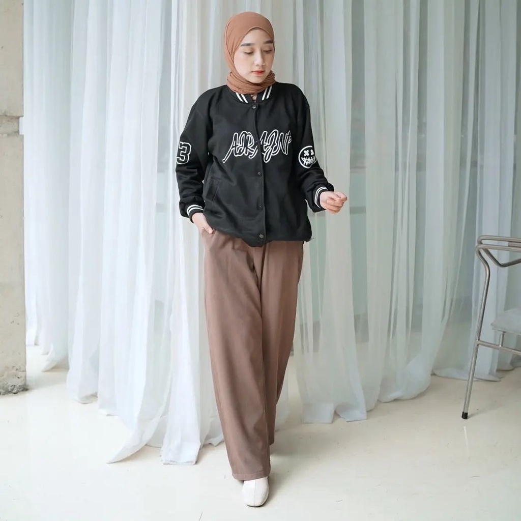 Jaket Baseball Base Ball ARAJNP bisa utnuk Wanita/Pria