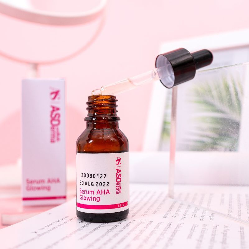 Serum aha glowing asderma