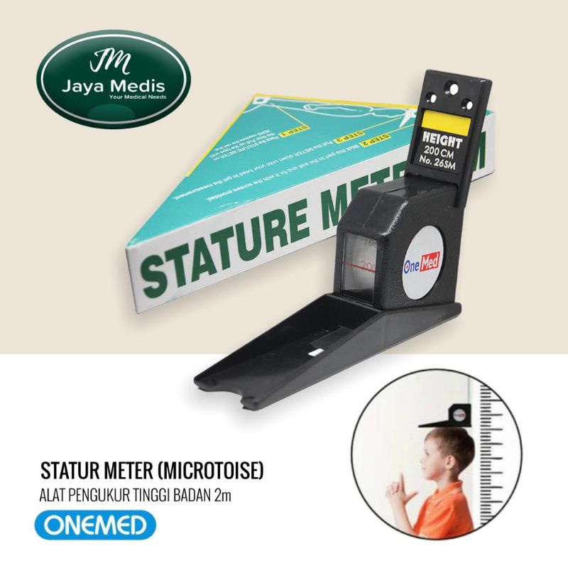 Alat Pengukur Tinggi Badan - Stature Meter Onemed 200cm