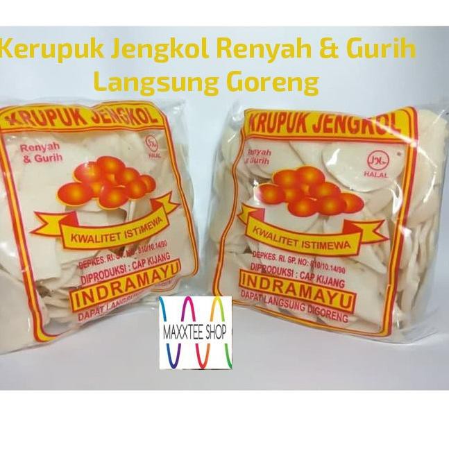 

HITZ 2020 Kerupuk Jengkol Mentah Cap Kijang Khas Indramayu Hitam/ Putih 200gr