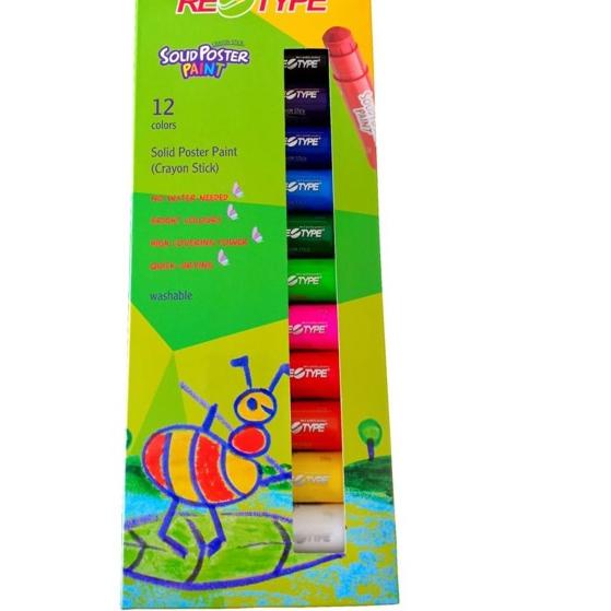 

Bagus Retype Solid Poster Paint Crayon Stick Face Painting Non Toxic Crayon No Smell Safe Aman Tidak