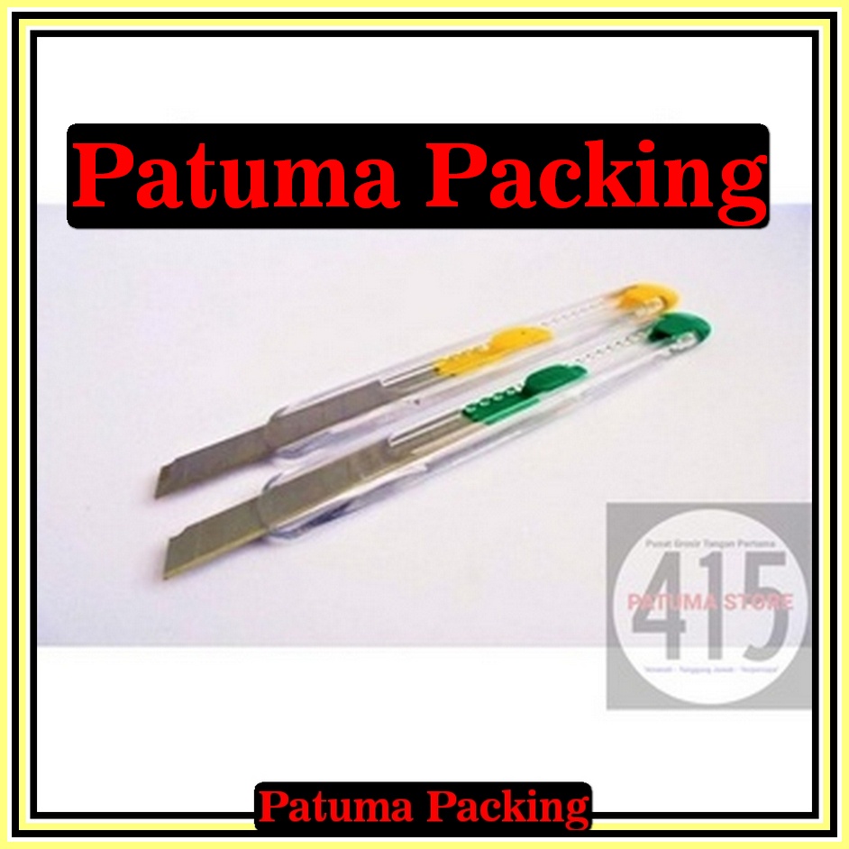 

Cutter Gunindo Kecil Pisau Pemotong Kertas Daging Plastik Tajam Bening awet