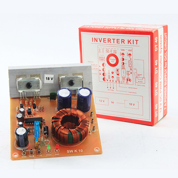 Inverter 12VDC to 18V CT 18VDC Step Up Regulator Power Supply Ampli Mobil Led LAmpu Aki Accu