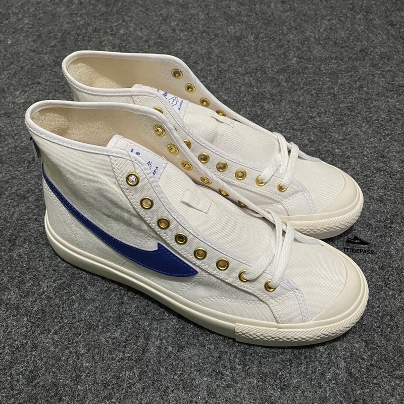 [ORIGINAL] SEPATU COMPASS GAZELLE WHITE BLUE HIGH