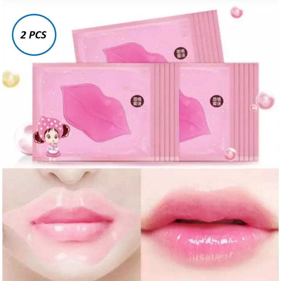 Isi 2 Pcs Masker Bibir Pink Collagen ORIGINAL / Collagen PINK Nourish Lips Mask Lip Mask Masker Bibir Alami Masker Organik Masker Wajah Pelembab Bibir Pink Alami Pemerah Bibir Mengobati Bibir Kering Bibir Hitam Bibir Pecah Pelengkap Liptint Lipbalm