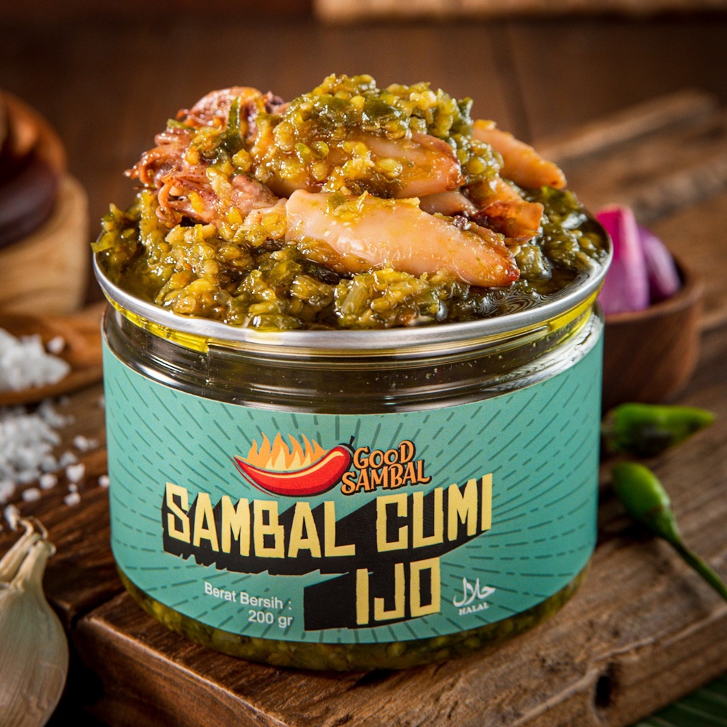 

Sambal Cumi Ijo 200 Gram / Good Sambel