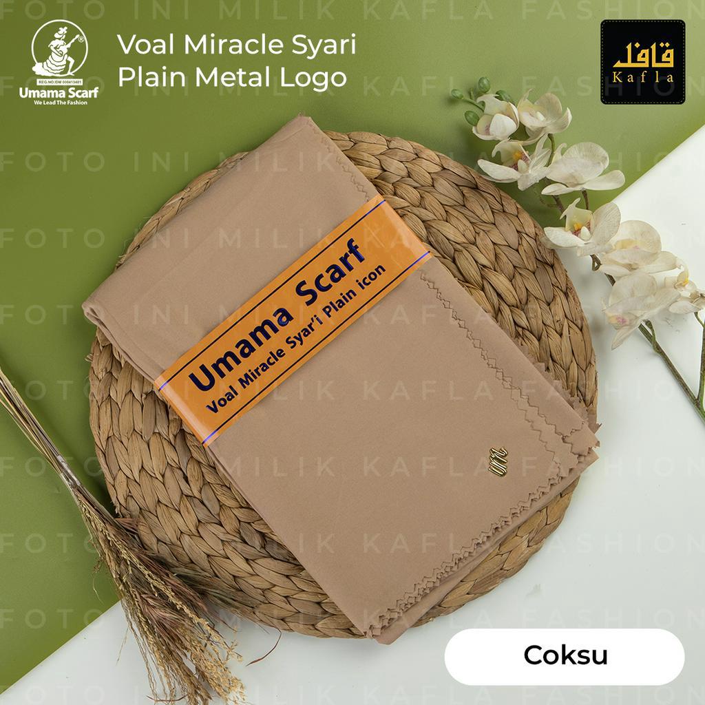 Hijab/kerudung Polos Voal Miracle SYARI LC Metal Logo Original Umama Scarf