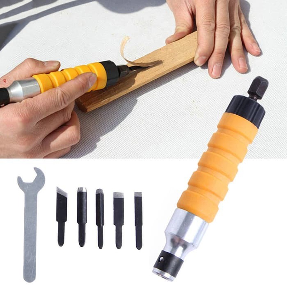 Alat Ukir Kayu Elektrik Set Pahat Chisel Wood Carving Tool
