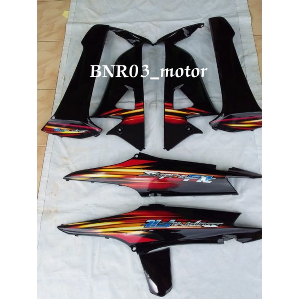 Body Belakang + Sayap Luar Dalam Motor Supra Fit New Berstriping