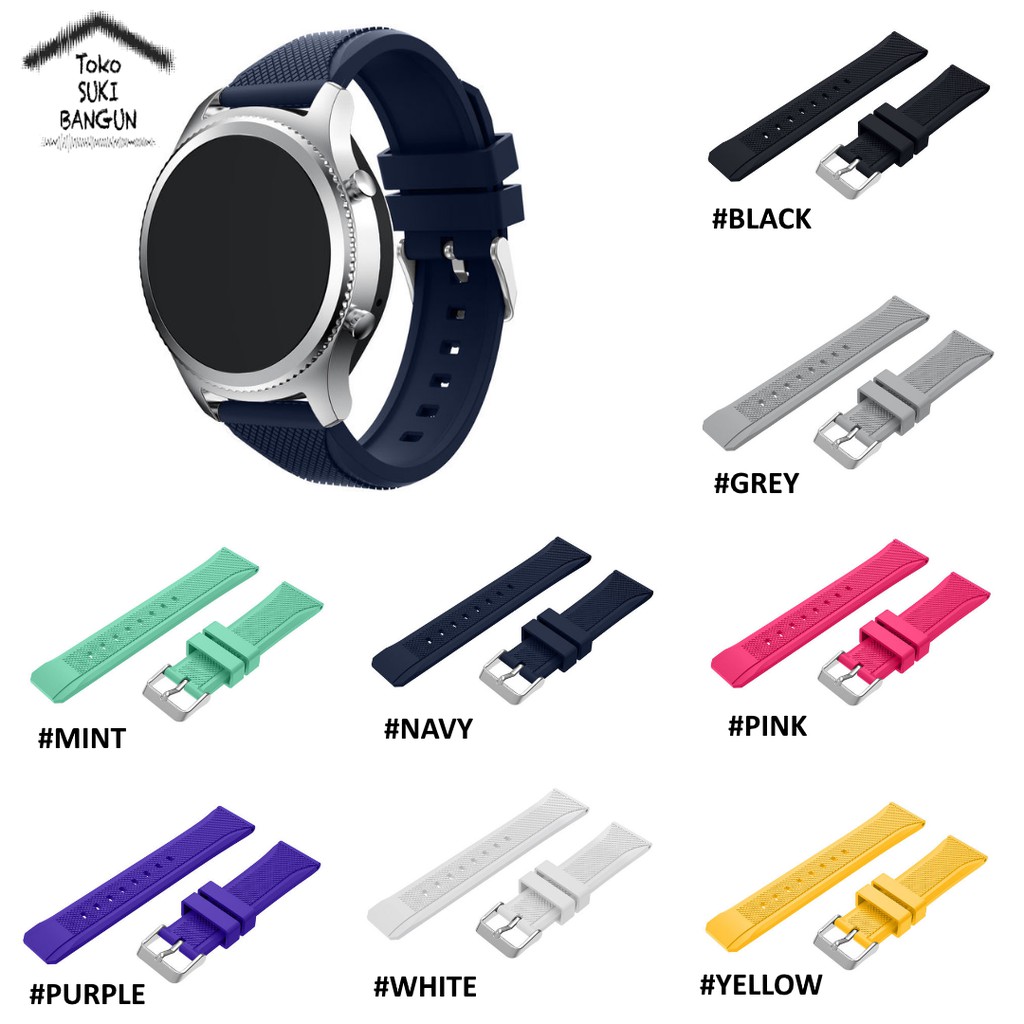 TALI JAM 22mm Rubber DOTTED Pattern Colorful Watch Band Strap