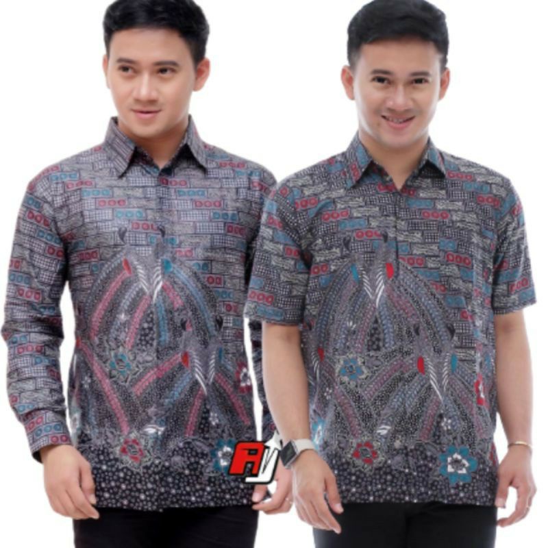 BAJU BATIK PRIA REGULER MODERN LENGAN PENDEK OB 514 SIZE M L XL XXL XXXL BATIK PRIA KANTOR