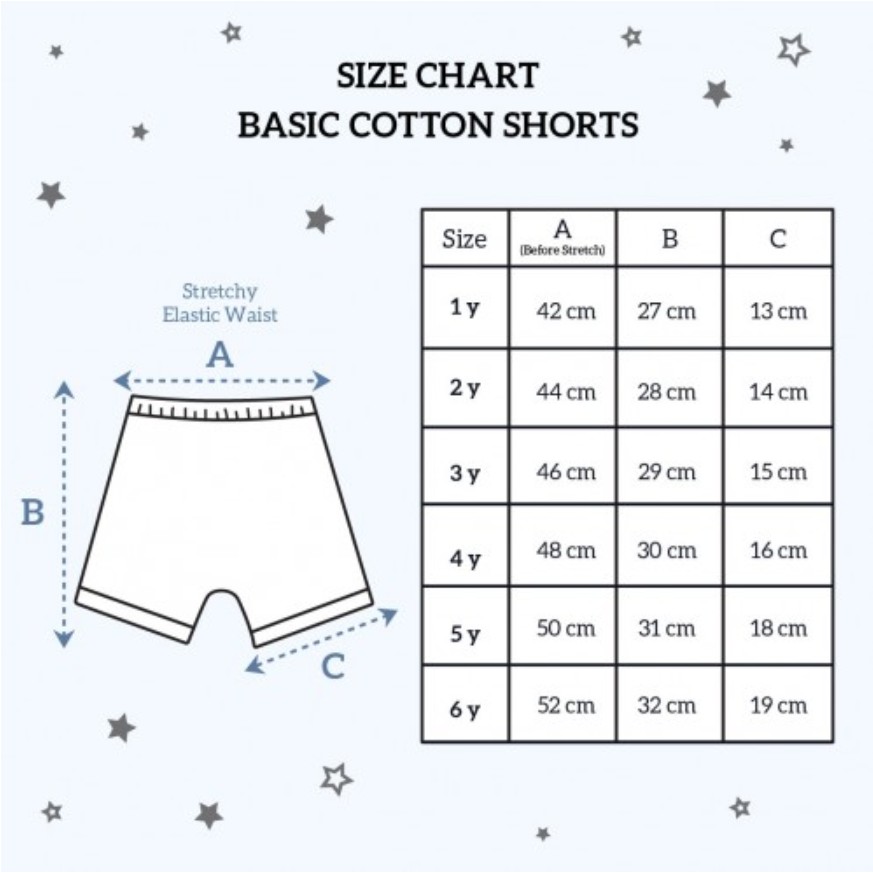 CLEARANCE SALE Little Palmerhaus Basic Cotton Shorts 0-3 Tahun CBKS