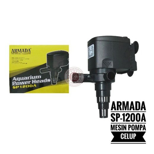 ARMADA SP 1200A Pompa Air Celup Aquarium Mini Filter Mesin Air Kolam Ikan Hias Cupang Water Pump