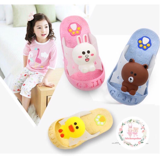 Slip On Line Character / Sandal Anak Karakter Line