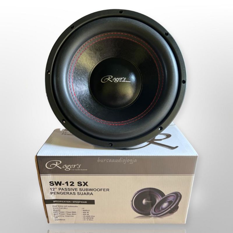Subwoofer Rogers SW-12 SX Subwoofer 12 Inch Double Coil Roger's by Alpine