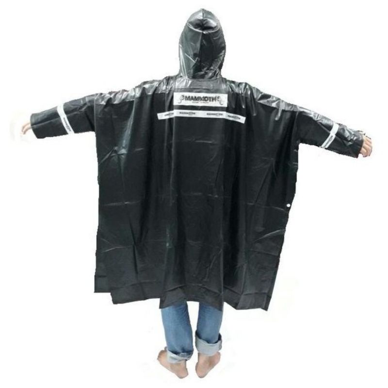 Jas Hujan Mammoth lengan jas hujan HItam Anti air
