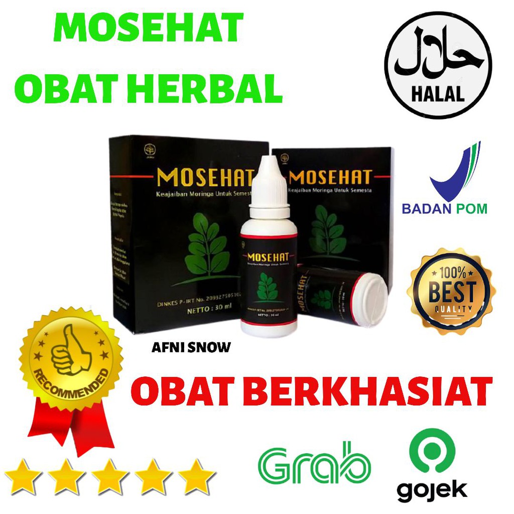 MOSEHAT Obat Tetes Herbal Moringa Daun Kelor Atasi Berbagai Penyakit