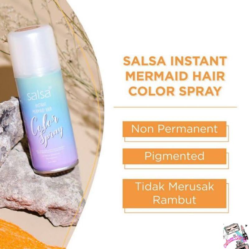 ☃️Cutezz_ching1☃️Salsa Instant Mermaid Hair Color Spray 80ml