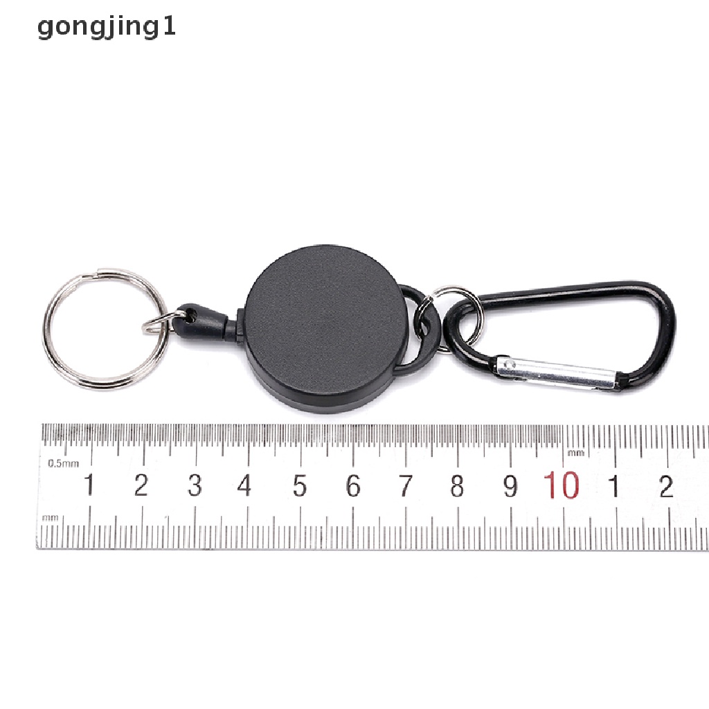 Ggg Gantungan Kunci / Kartu Identitas Retractable Warna Hitam