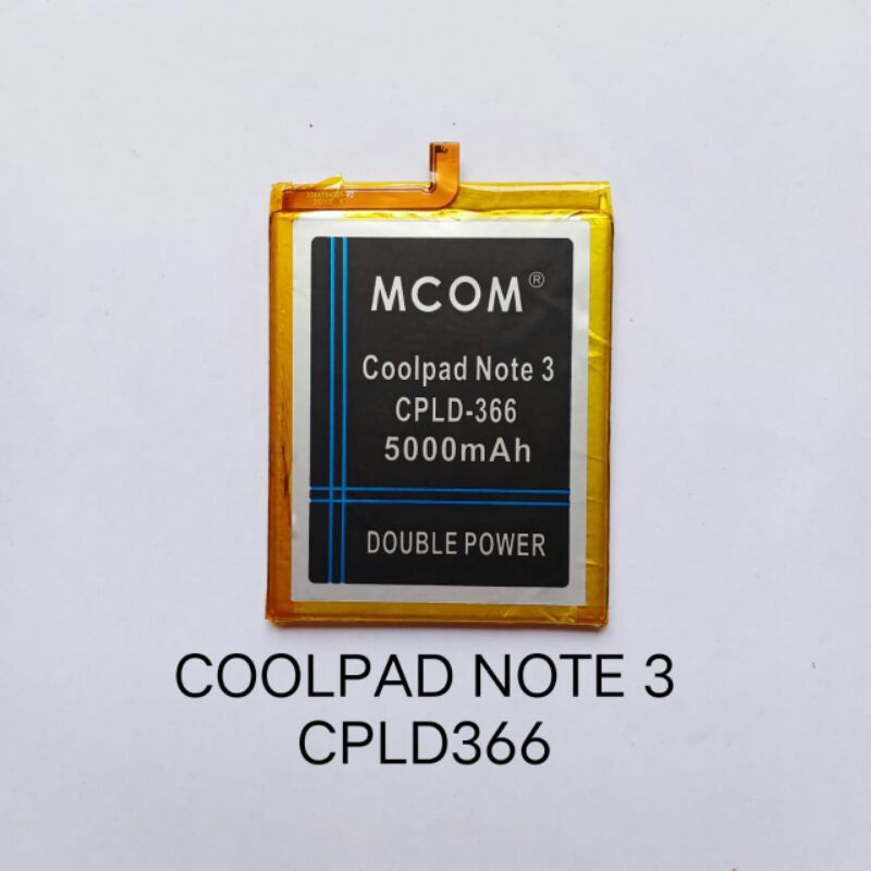 Baterai Coolpad Note 3 CPLD366 double power battery baterei batere batre batrei batrai dobel power