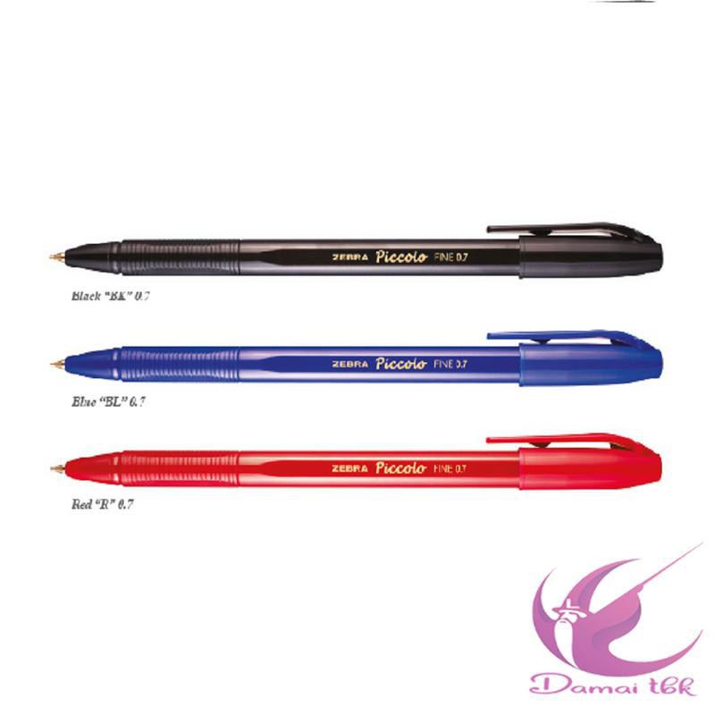 

Zebra Pulpen Piccolo 0.7 Hitam Pulpen Ballpoint 1 pcs