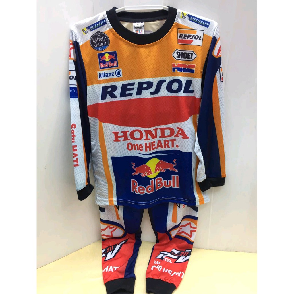 Baju stelan motoGP - baju anak honda repsol