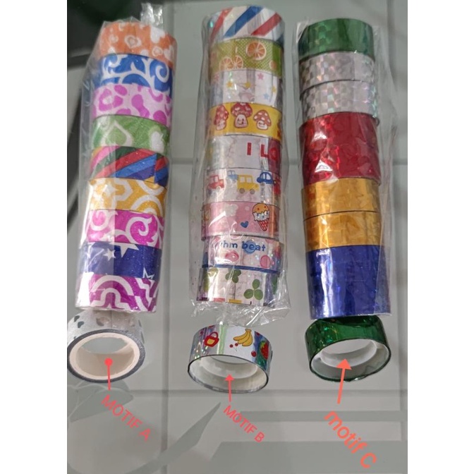 

(:(:(:(] Selotip Toples / Isolasi gambar lucu fancy (1slop isi 10pc)