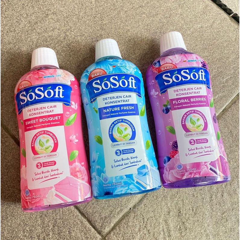sosoft detergen cair botol