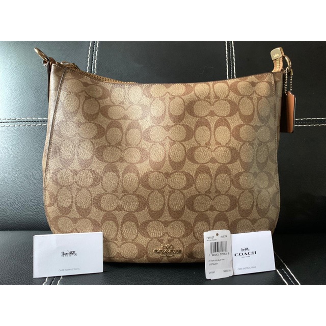 COACH HOBO SIGNATURE BROWN [Preloved]
