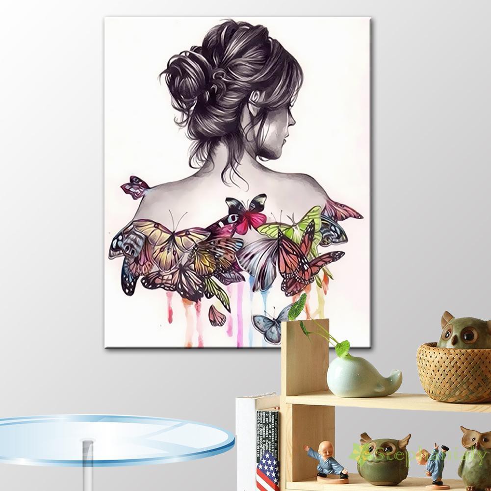 Download Frameless Butterfly Beauty 3d Diy Paint By Numbers Kit Canvas Wall Picture Shopee Indonesia