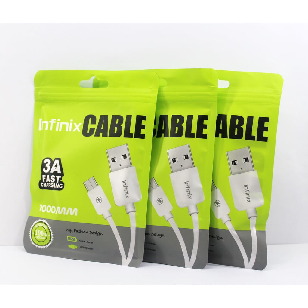 kabel Data Infinix Usb Micro DAN TYPE C Cable 3A Fast Charging 1000 mm Original 100% cable