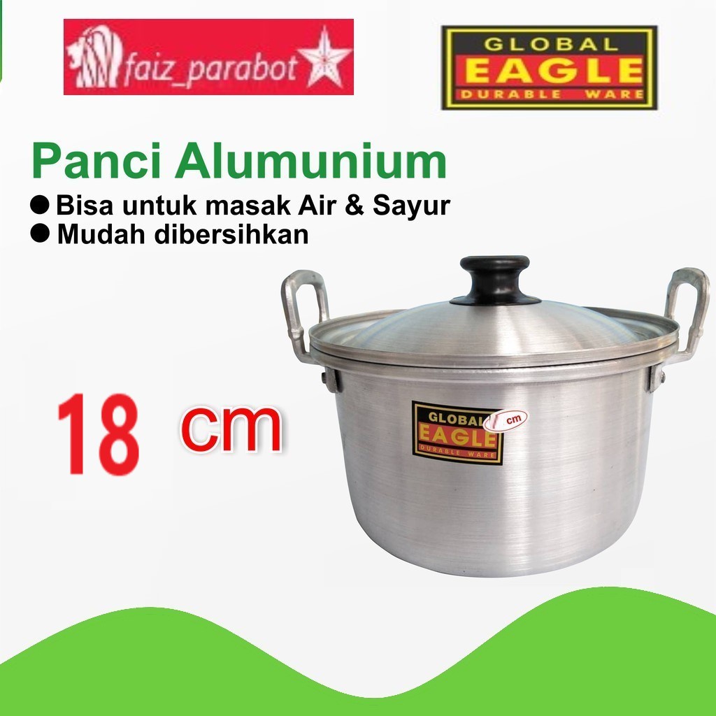 panci TL alumunium non kukus / panci memasak air eagle