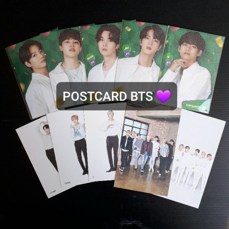 POSTCARD BTS Hologram 2022 /Postcard BTS MEDIHEAL X BTS Postcard Box Set Masker Korea Original