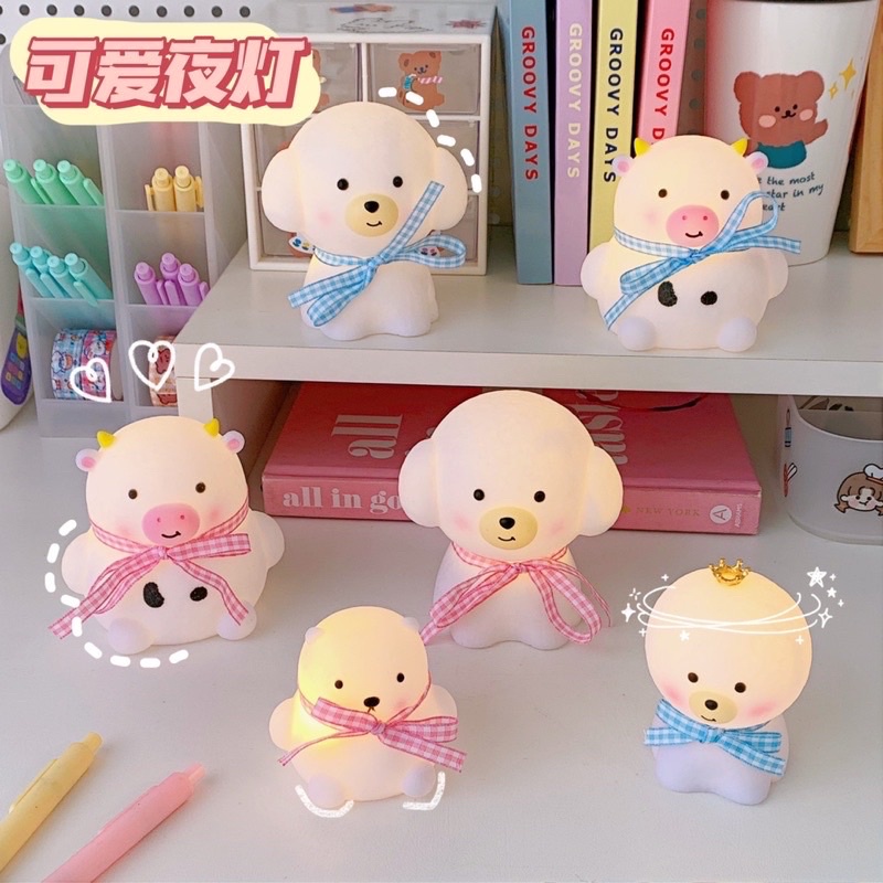 cute table lamp portable lamp lampu kawai imut