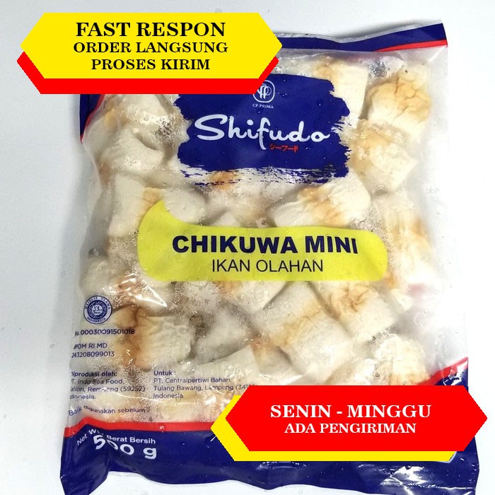 

SHIFUDO CHIKUWA MINI 500GR / IKAN OLAHAN / MAKANAN BEKU / FROZEN FOOD