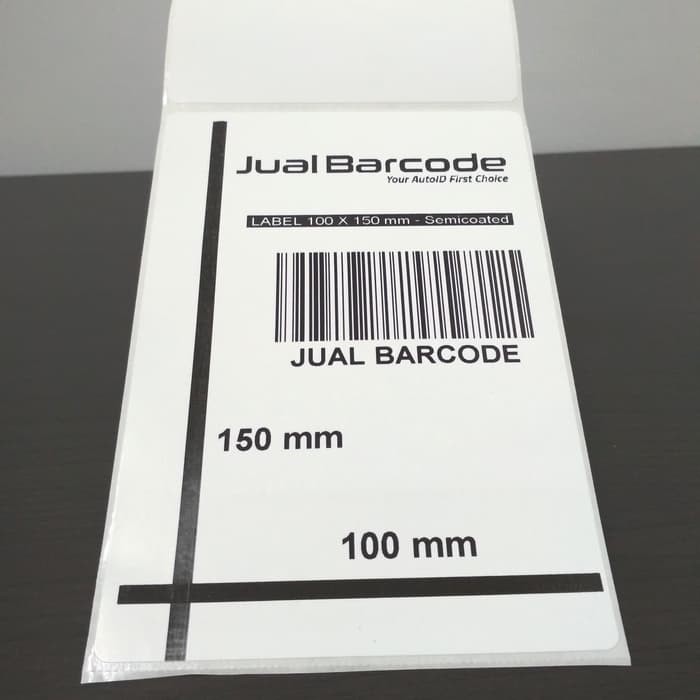 

LABEL PRINTER BARCODE 100X150MM / 4x6 inch - 1 LINE SEMICOATED ISI 500