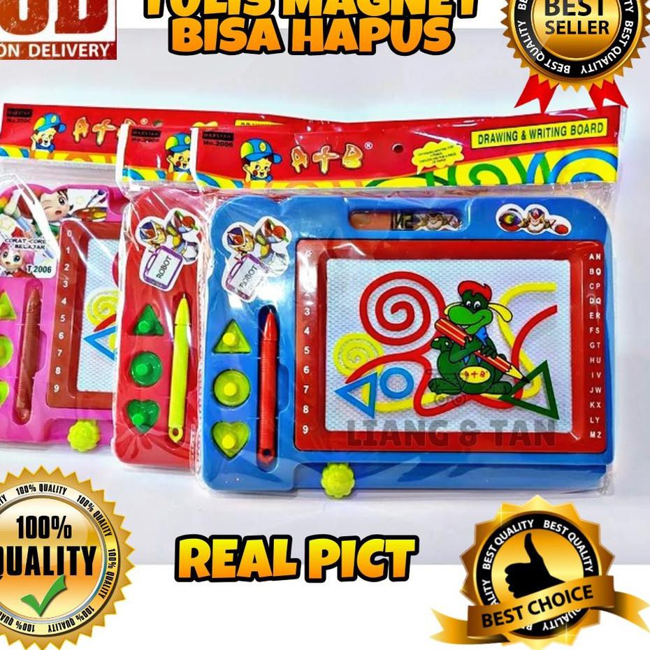 

KN8 ( BISA COD ) PROMO Mainan Papan Tulis Magnet Anak / Papan Tulis Hapus / Drawing Board Magnetic M
