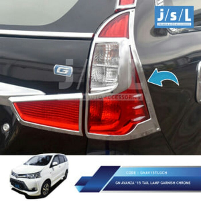Garnish Chrome Lampu Belakang Toyota Grand All New Avanza