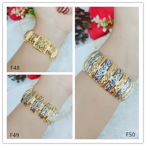 Gelang Xuping Lapis Emas 24K Perhiasan Fashion F48-50