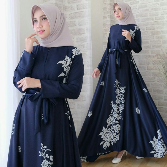 maxi maxmara ria navi fashion wanita gamis dres baju muslim