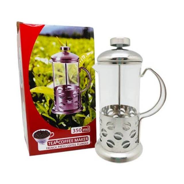 FRENCH PRESS / COFFEE PRESS / PLUNGER / COFFEE MAKER DUOLVQI MODEL BIJI KOPI / COFFEE BEAN 350 ml