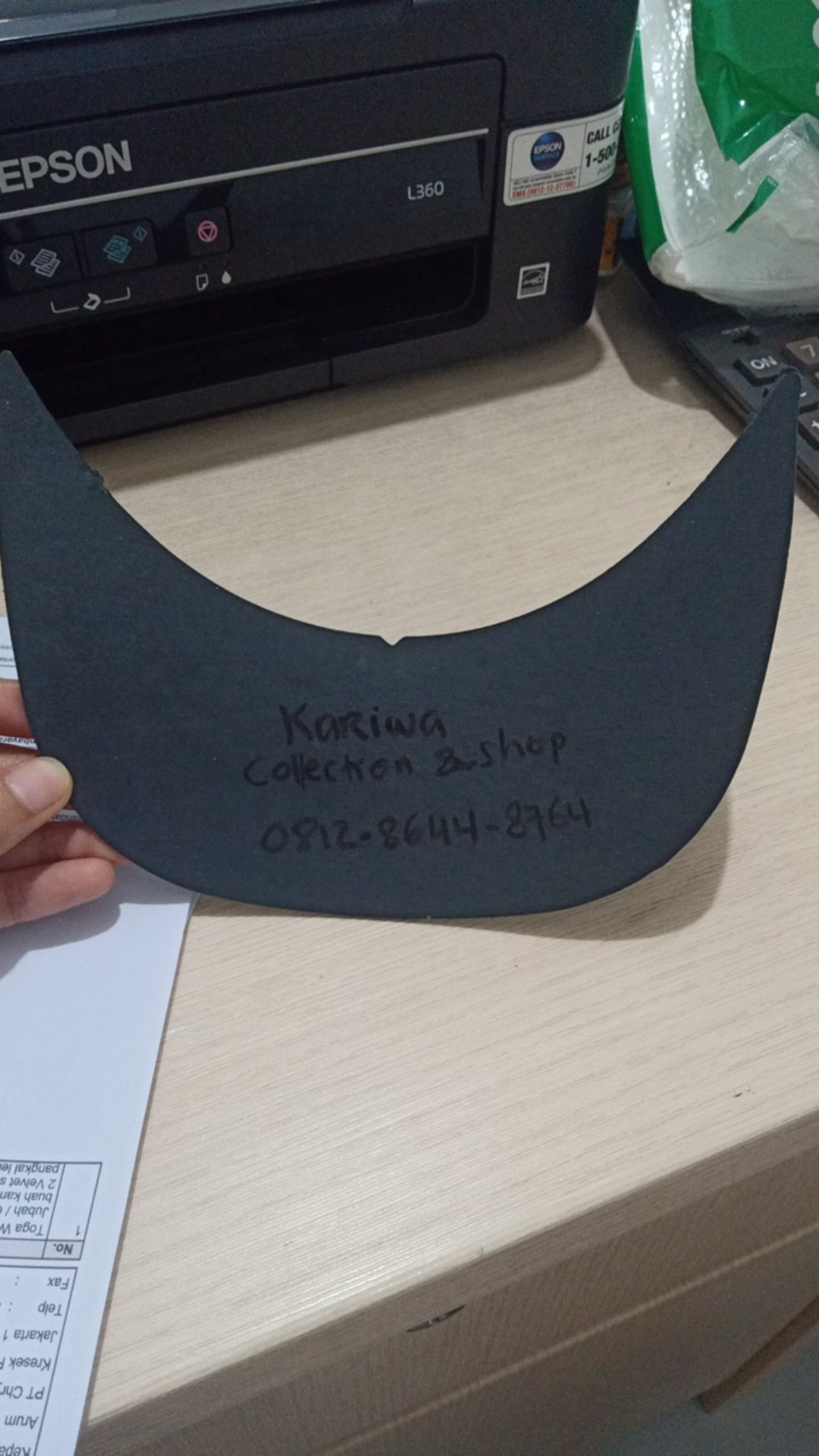 Pad Topi Melengkung Per 1  Pcs