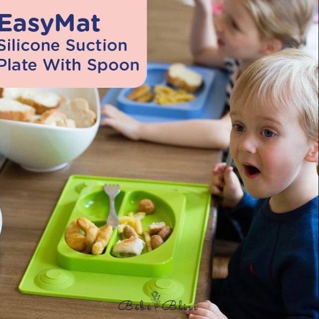 EasyMat Silicone Suction Plate with Spoon